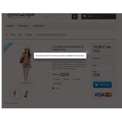 Módulo para limitar el número máximo de productos por pedido