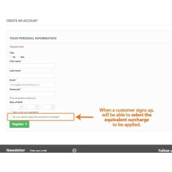 Equivalence Surcharge for Prestashop Invoices
