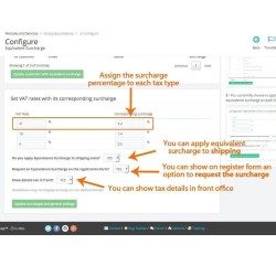 Equivalence Surcharge for Prestashop Invoices