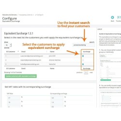 Equivalence Surcharge for Prestashop Invoices