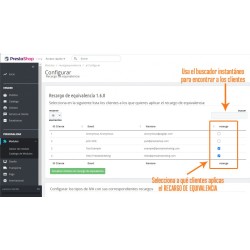 Equivalence Surcharge for Prestashop Invoices