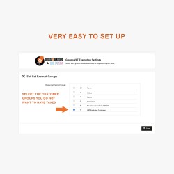 Escludere le tasse per gruppi di clienti in PrestaShop con un modulo